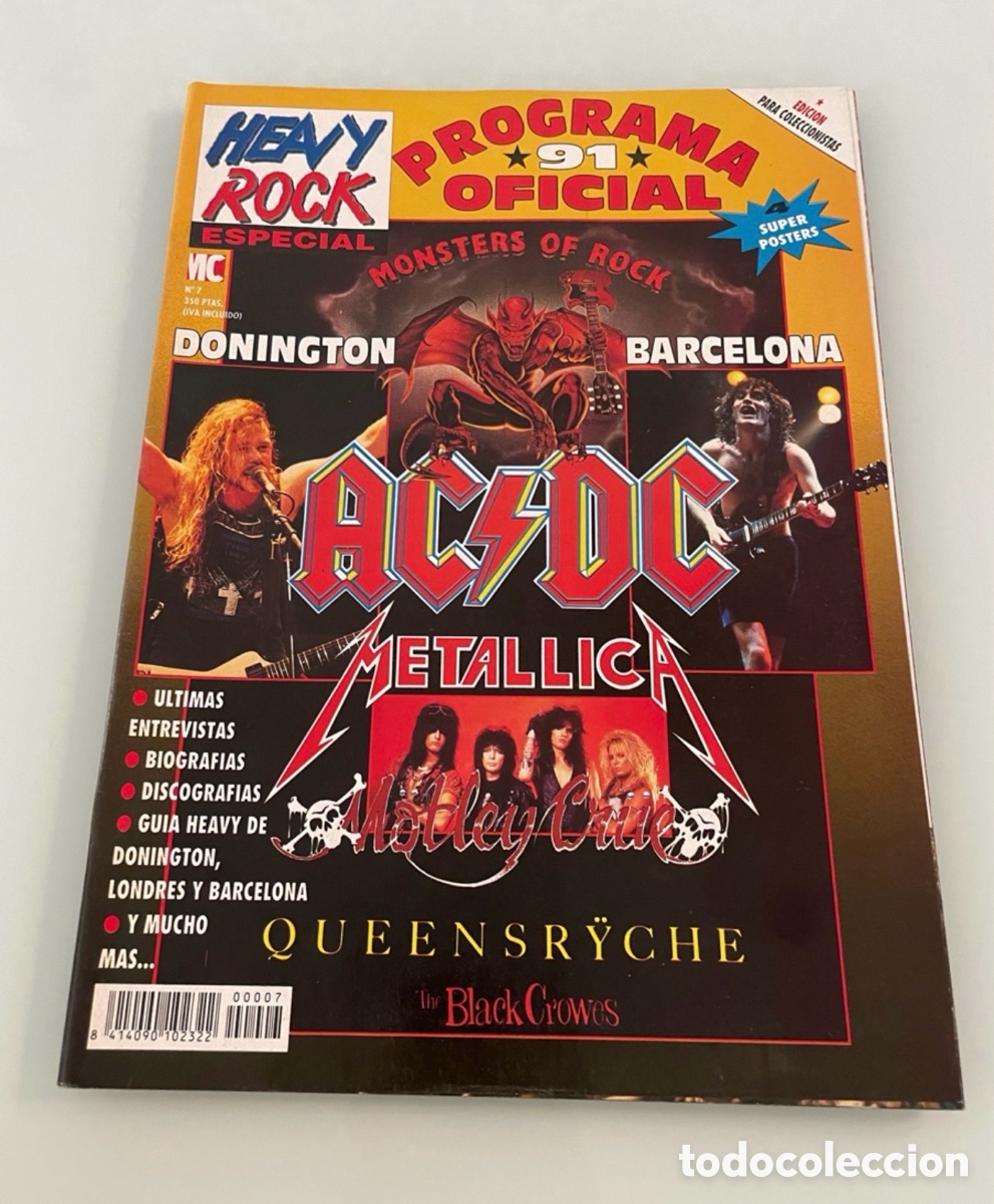 Coleccionismo de revistas y peri&oacute;dicos: Revista Heavy Rock. N&uacute;mero 7