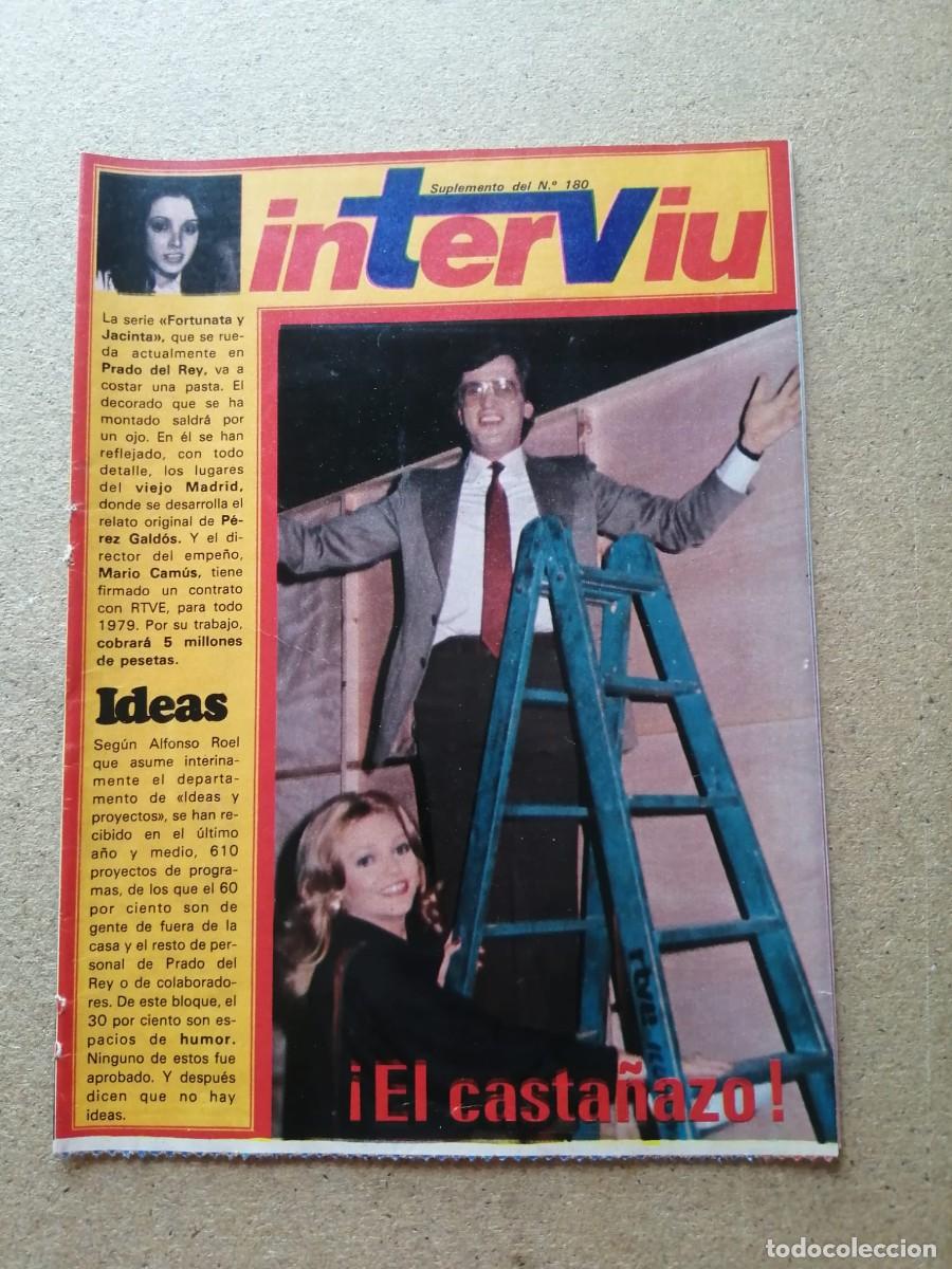 Coleccionismo de revistas y peri&oacute;dicos: SUPLEMENTO INTERVIU (NUMERO 180) PEPE DOMINGO CASTA&Ntilde;O
