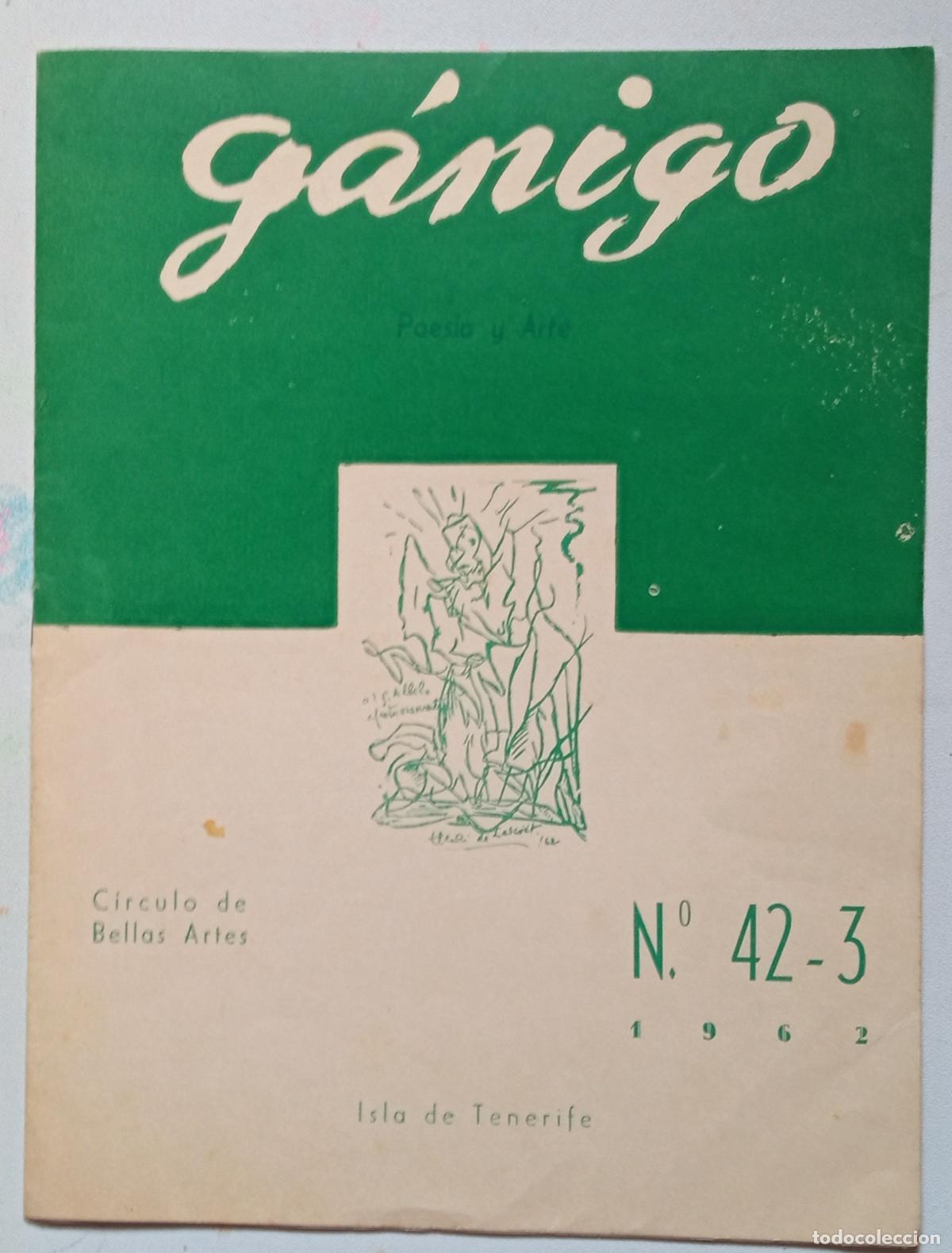 Coleccionismo de revistas y peri&oacute;dicos: REVISTA G&Aacute;NIGO DE POES&Iacute;A Y ARTE. N&ordm; 42-3. A&Ntilde;O 1962. TENERIFE