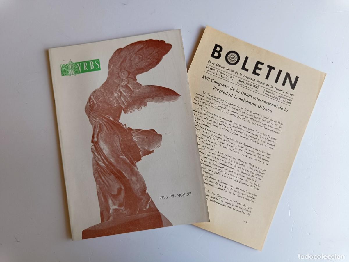 Collezionismo di Riviste e Giornali: REVISTA URBS - REUS - NUMERO 59 - JUNIO 1962 - DISPONGO DE OTROS NUMEROS DE REVISTAS URBS.