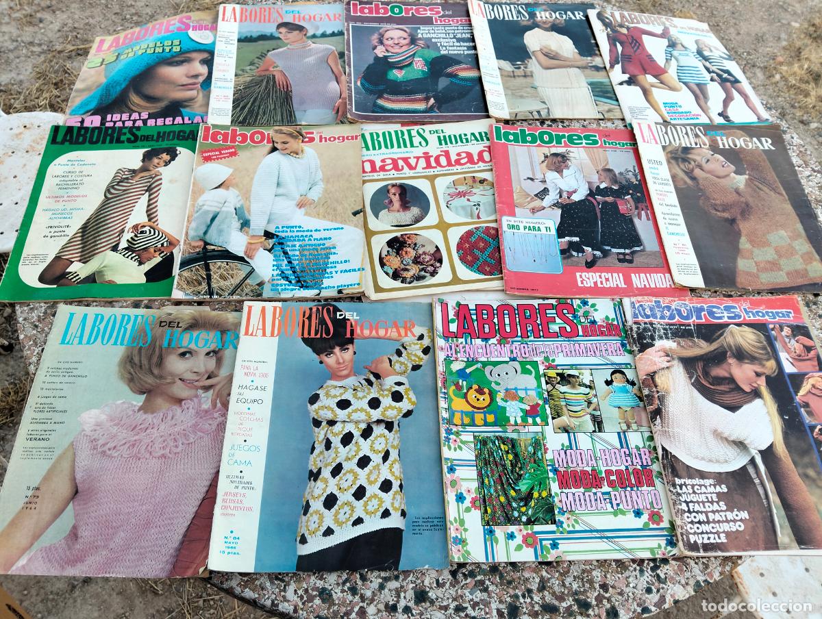 Sammeln von Zeitschriften und Zeitungen: Lote revistas antiguas de labores del hogar vintage ropa moda mujer