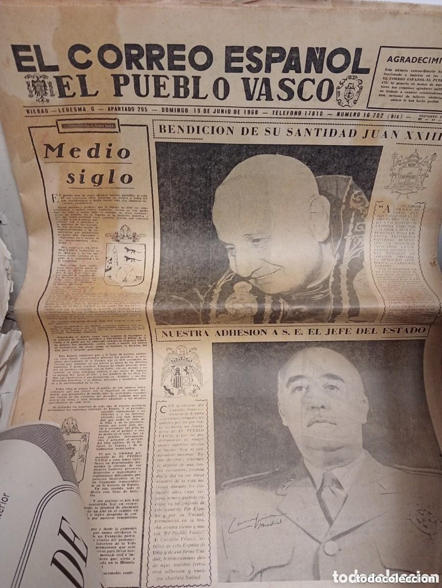 Collezionismo di Riviste e Giornali: RAR&Iacute;SIMO - EL CORREO ESPA&Ntilde;OL - EL PUEBLO VASCO. BILBAO 1960. 50 ANIVERSARIO, N&Uacute;MERO EXTRAORDINARIO