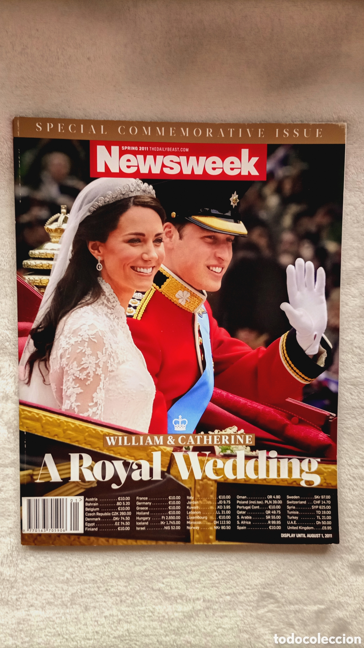 Coleccionismo de revistas y peri&oacute;dicos: Newsweek Special Commemorative Issue - A Royal Wedding - William & Catherine (Spring 2011)