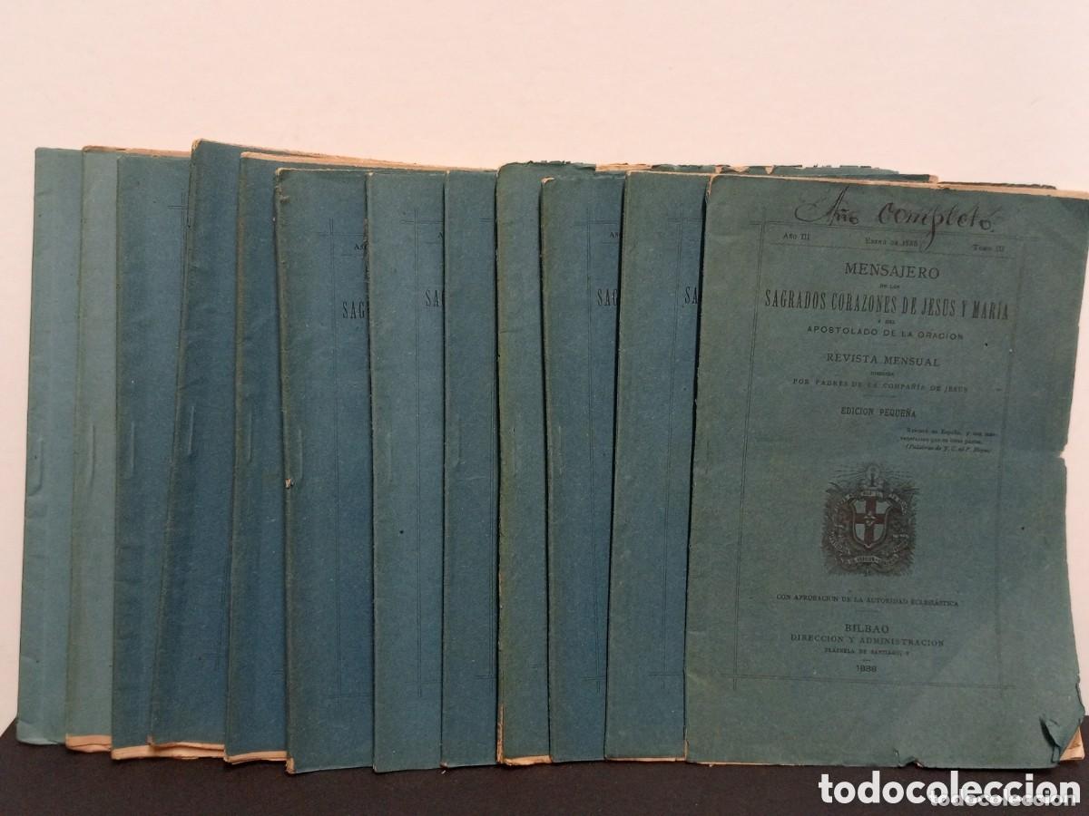 Collezionismo di Riviste e Giornali: A&Ntilde;O COMPLETO. MENSAJERO DE LOS SAGRADOS CORAZONES DE JESUS Y MARIA. BILBAO 1888. EDICI&Oacute;N PEQUE&Ntilde;A