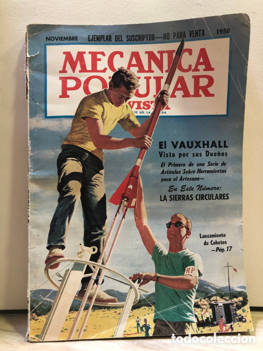 Sammeln von Zeitschriften und Zeitungen: Revista Mec&aacute;nica Popular Noviembre 1958