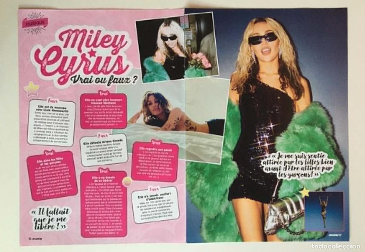 Colecionismo de Revistas e Jornais: Miley Cyrus Original 2-Page Magazine Article Clipping A3 (2 x A4) - Dream'up France Music Pop