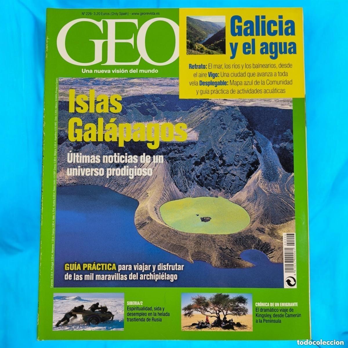 Sammeln von Zeitschriften und Zeitungen: REVISTA GEO N&ordm; 226 &ndash; ISLAS GAL&Aacute;PAGOS + GALICIA Y EL AGUA | &rdquo;UNA NUEVA VISI&Oacute;N DEL MUNDO&rdquo;