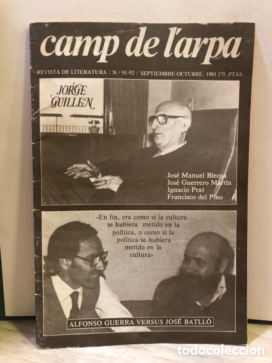 Collezionismo di Riviste e Giornali: Camp de l&rsquo;arpa N&deg;91-92