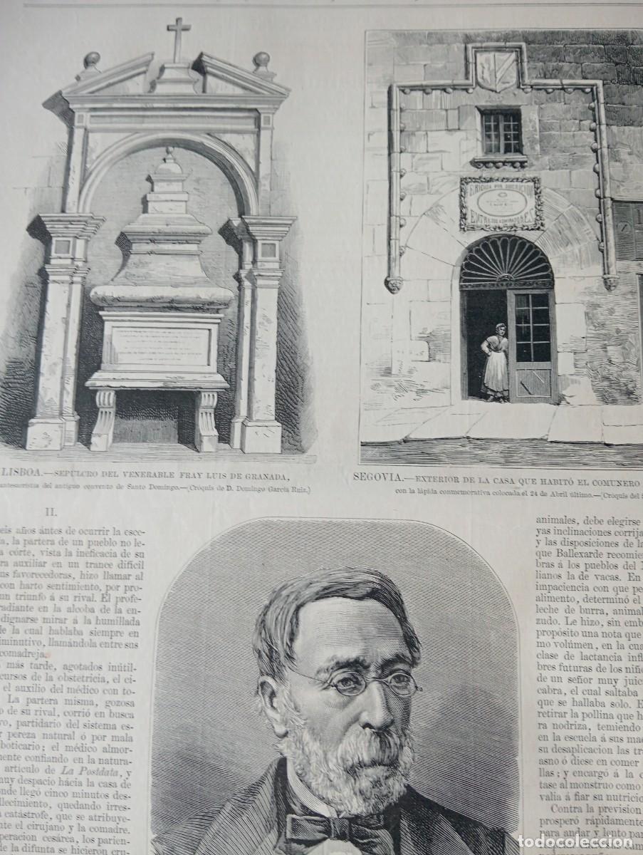 Coleccionismo de revistas y peri&oacute;dicos: REVISTA ENTERA A&Ntilde;O 1878 FRAY LUIS DE GRANADA COMUNERO JUAN BRAVO ALEJANDRO OLIVAN ASO DE SOBREMONTE