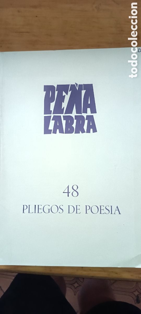 Collezionismo di Riviste e Giornali: Pe&ntilde;a Labra. Pliegos de Poesia. Vol 48
