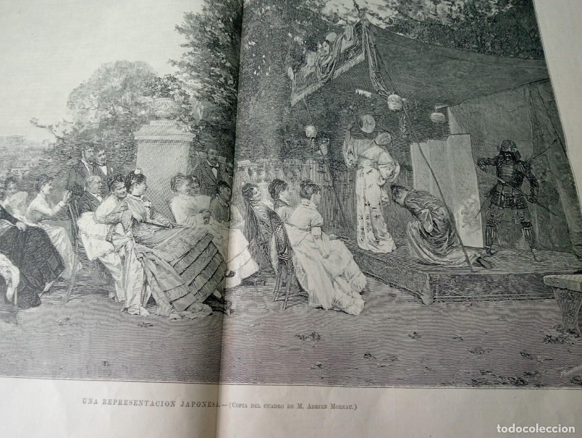 Coleccionismo de revistas y peri&oacute;dicos: REVISTA ENTERA A&Ntilde;O 1878 FRANCISCO PRADILLA TEATRO JAPONES DEL SIGLO XIX ADRIEN MOREAU