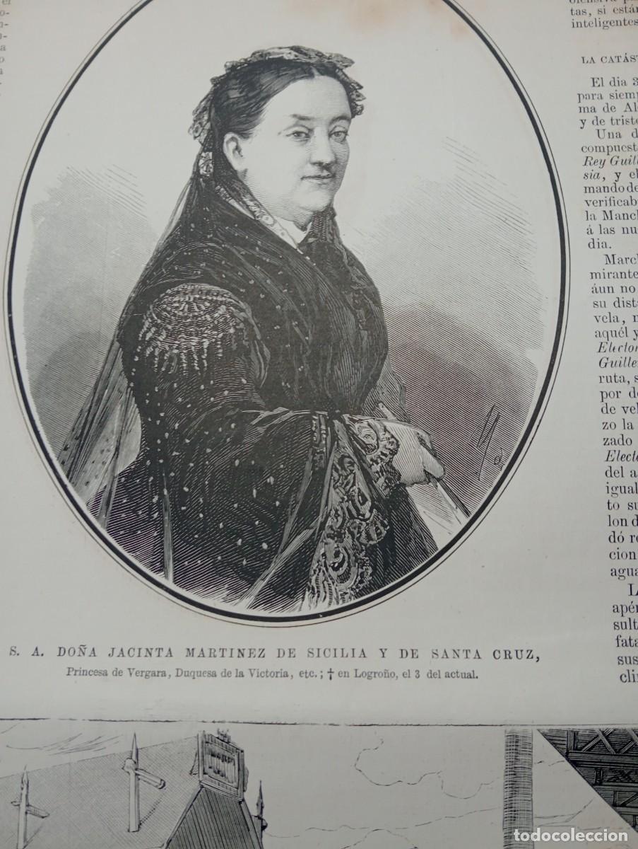 Coleccionismo de revistas y peri&oacute;dicos: REVISTA A&Ntilde;O 1878 PRINCESA DE VERGARA DUQUESA DE VITORIA MARQUES DE ALAVA JAIME MORERA GALICIA