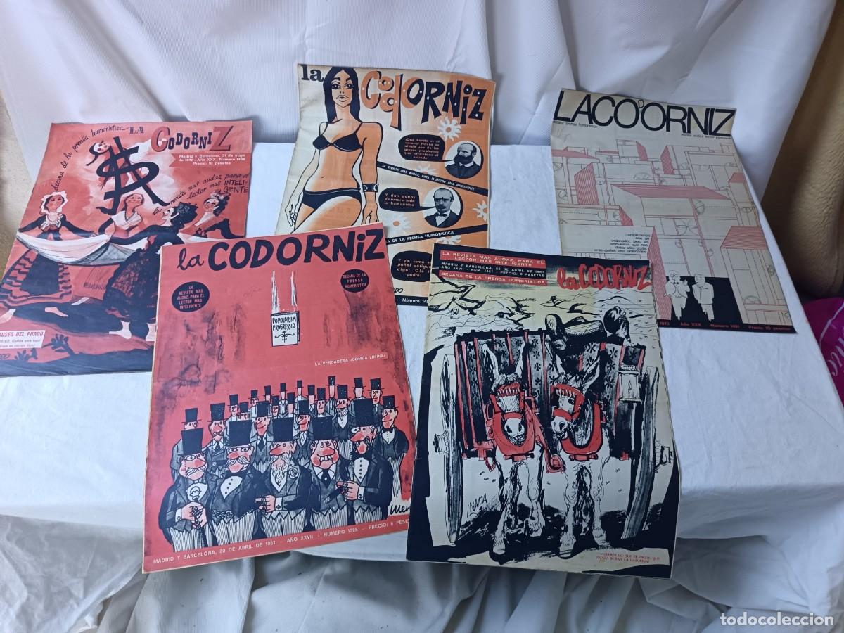 Collection Magazines and Newspapers: Lote de 5 Revistas La Codorniz, 1960&acute;s y 70&acute;s, diferentes