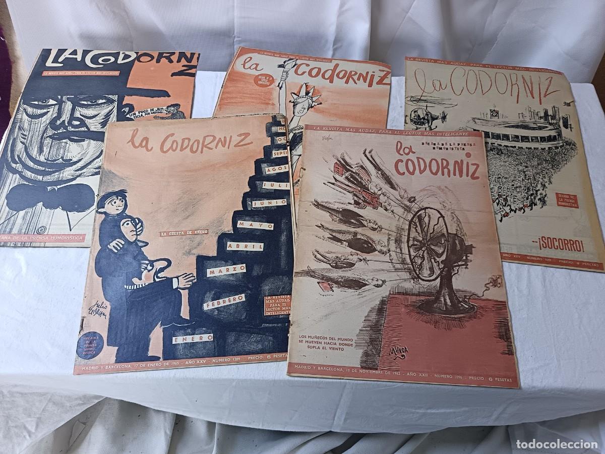 Sammeln von Zeitschriften und Zeitungen: Lote de 5 Revistas La Codorniz, 1960&acute;s, diferentes