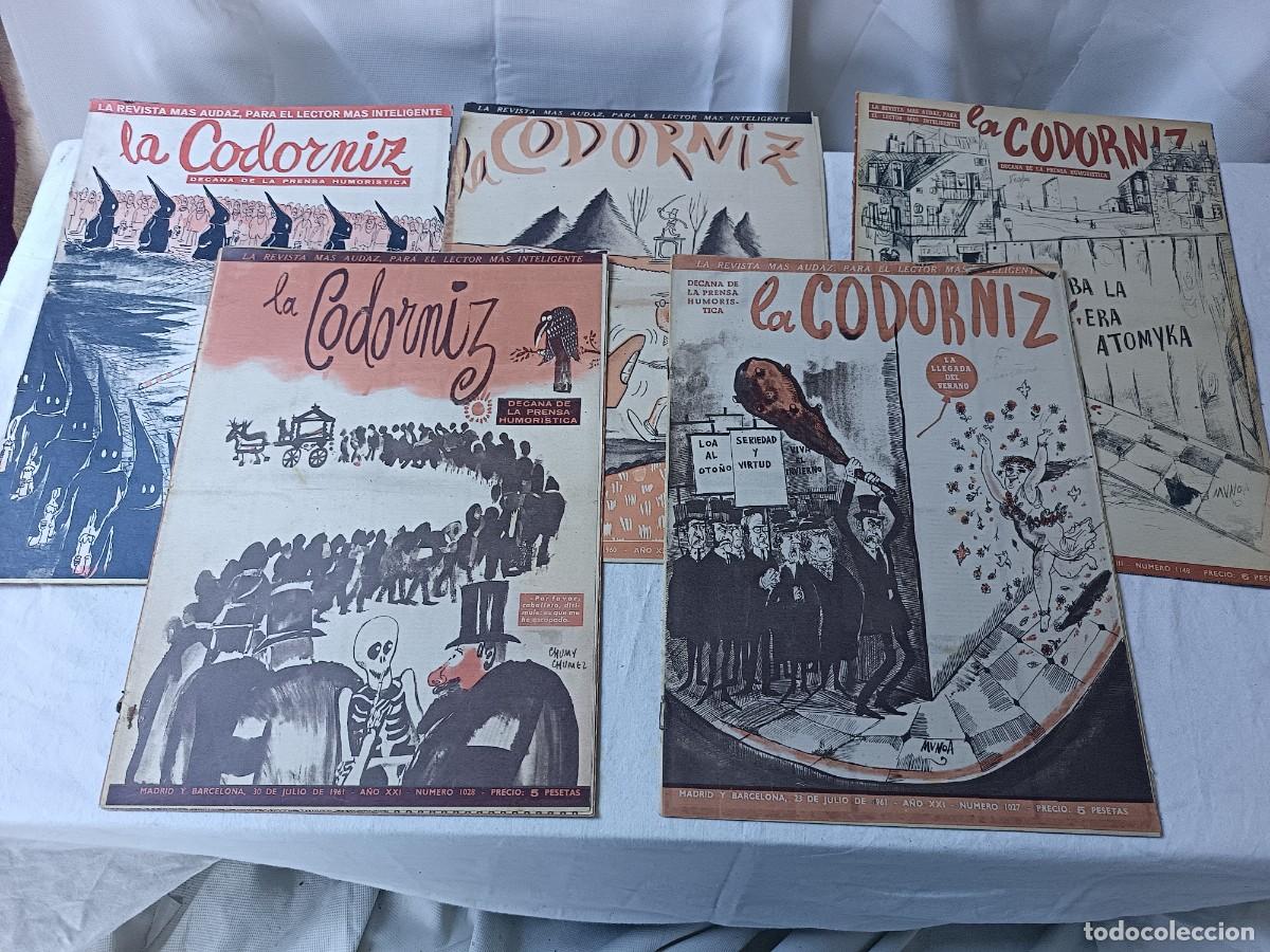 Sammeln von Zeitschriften und Zeitungen: Lote de 5 Revistas La Codorniz, 1960&acute;s, diferentes