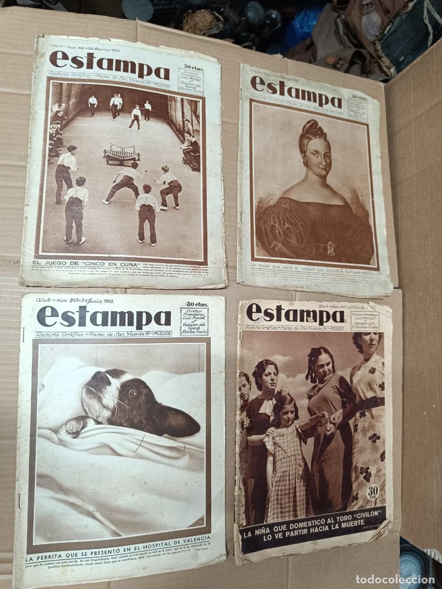 Coleccionismo de revistas y peri&oacute;dicos: ANTIGUAS 4 REVISTAS ESTAMPA, 1931 - 1936, EPOCA REPUBLICA ESPA&Ntilde;OLA -P19