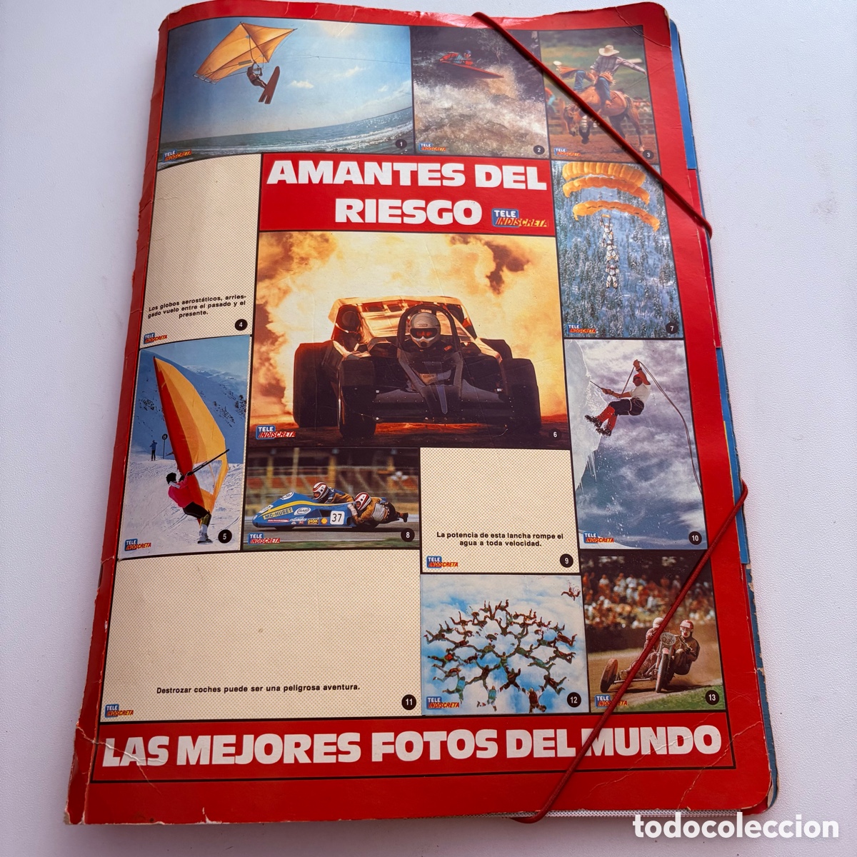 Coleccionismo de revistas y peri&oacute;dicos: carpeta amantes del riesgo obsequio de la revista teleindiscreta n&ordm; 108
