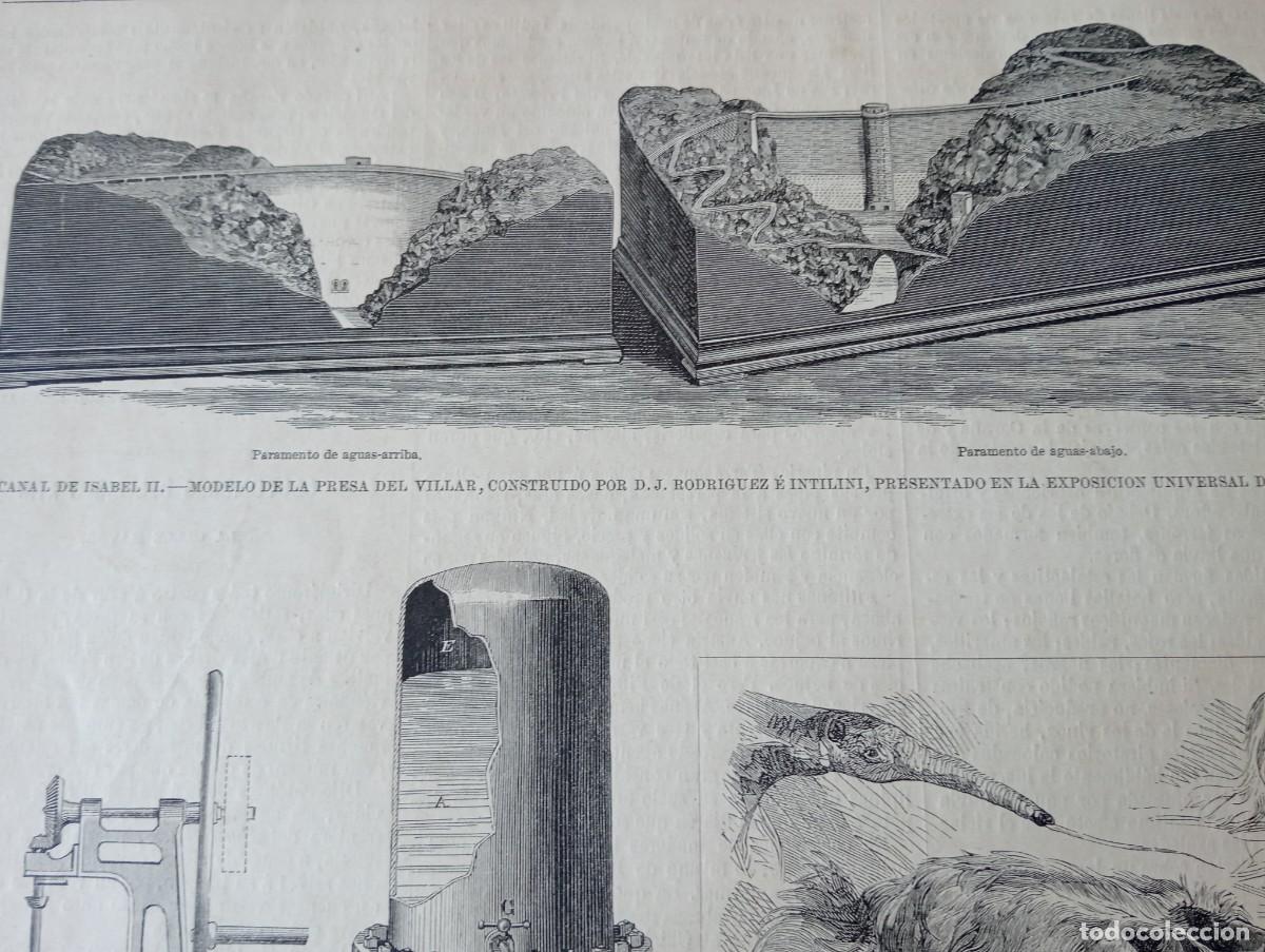Coleccionismo de revistas y peri&oacute;dicos: REVISTA ENTERA A&Ntilde;O 1878 CANAL ISABEL II PRESA DEL VILLAR BALNERARIO BA&Ntilde;OS NUEVOS DE FITERO NAVARRA
