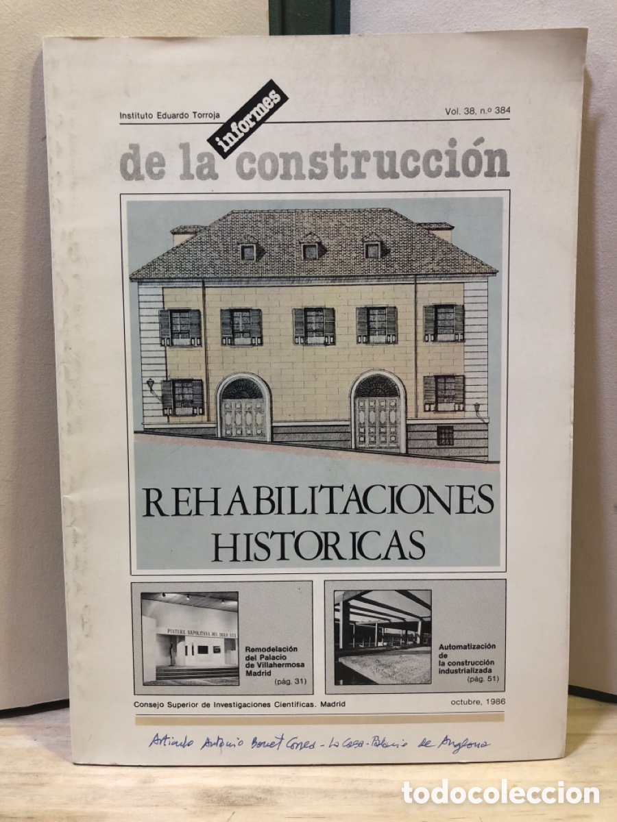 Sammeln von Zeitschriften und Zeitungen: Informes de la construcci&oacute;n Vol. 38, N&ordm;384