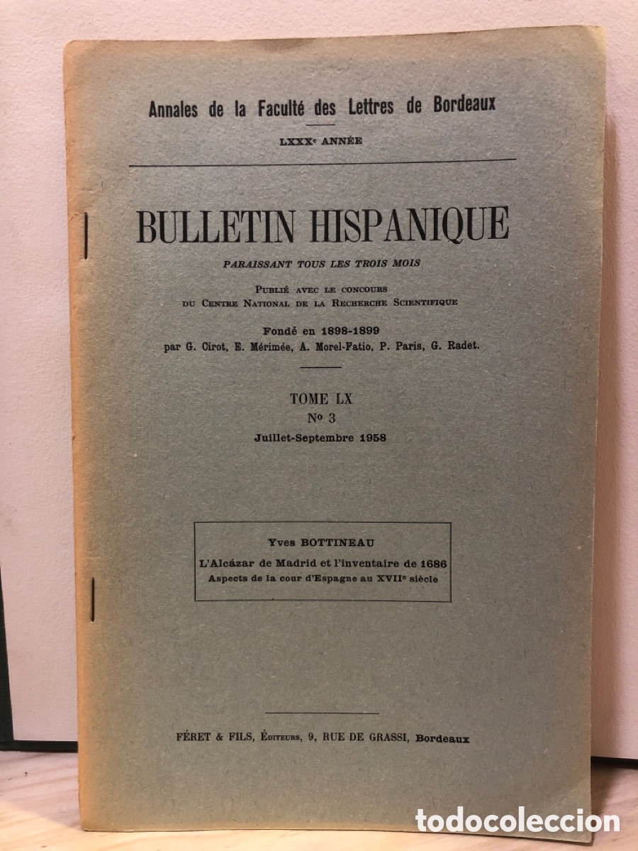 Sammeln von Zeitschriften und Zeitungen: Bulletin Hispanique N&ordm;3