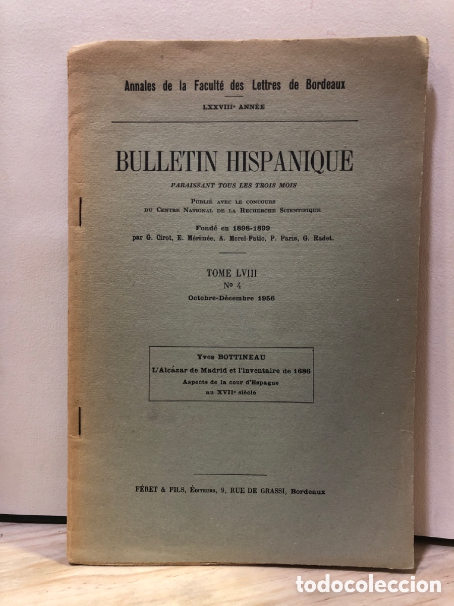 Sammeln von Zeitschriften und Zeitungen: Bulletin Hispanique N&ordm; 4