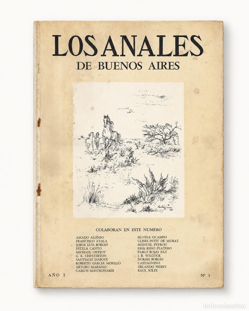 Collection Magazines and Newspapers: Jorge Luis Borges (director) &ndash; Los Anales de Buenos Aires. A&ntilde;o I, N.&ordm; 3 &ndash; LM