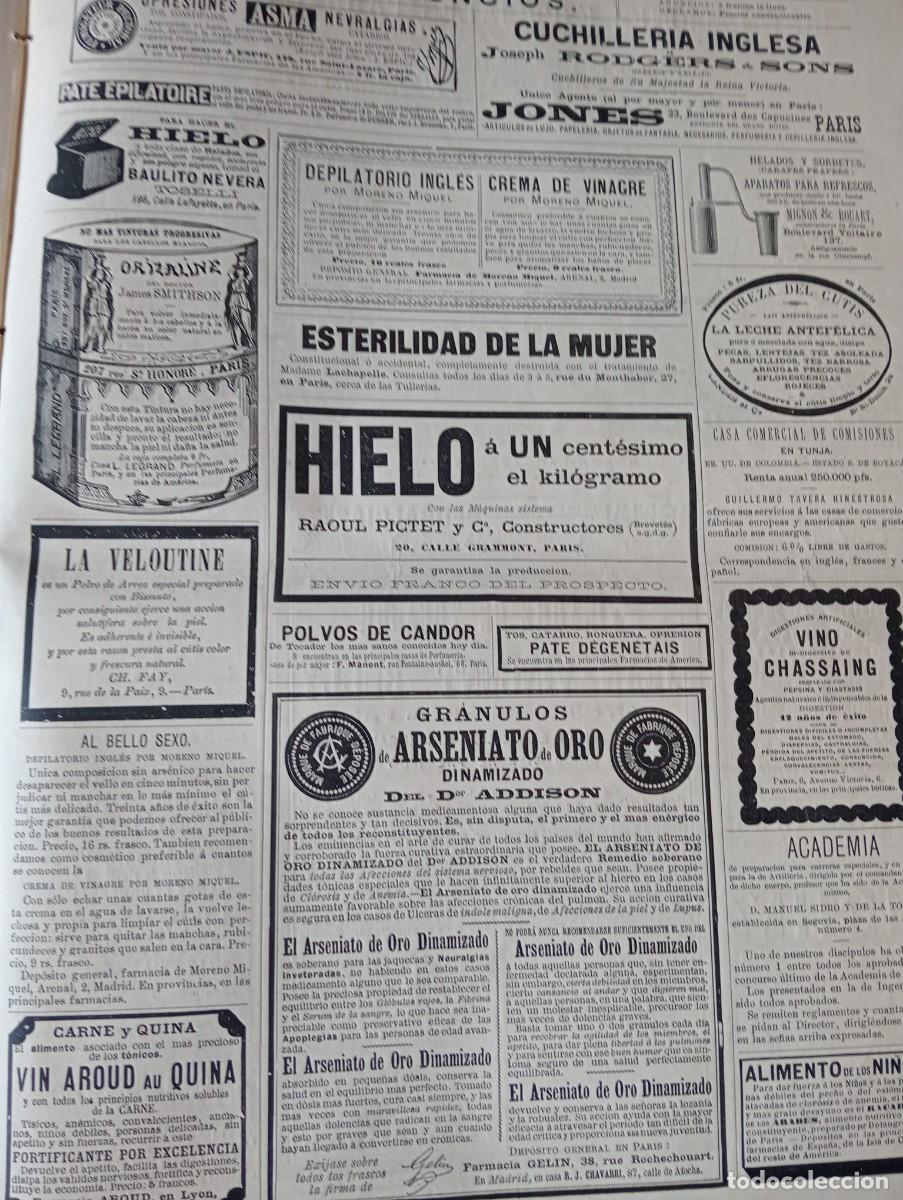 Coleccionismo de revistas y peri&oacute;dicos: REVISTA ENTERA A&Ntilde;O 1878 FARMACIA PRODUCTOR FARMACEUTICOS FRANCESES CHASSAING ADDISSON VIN AROUD QUIN