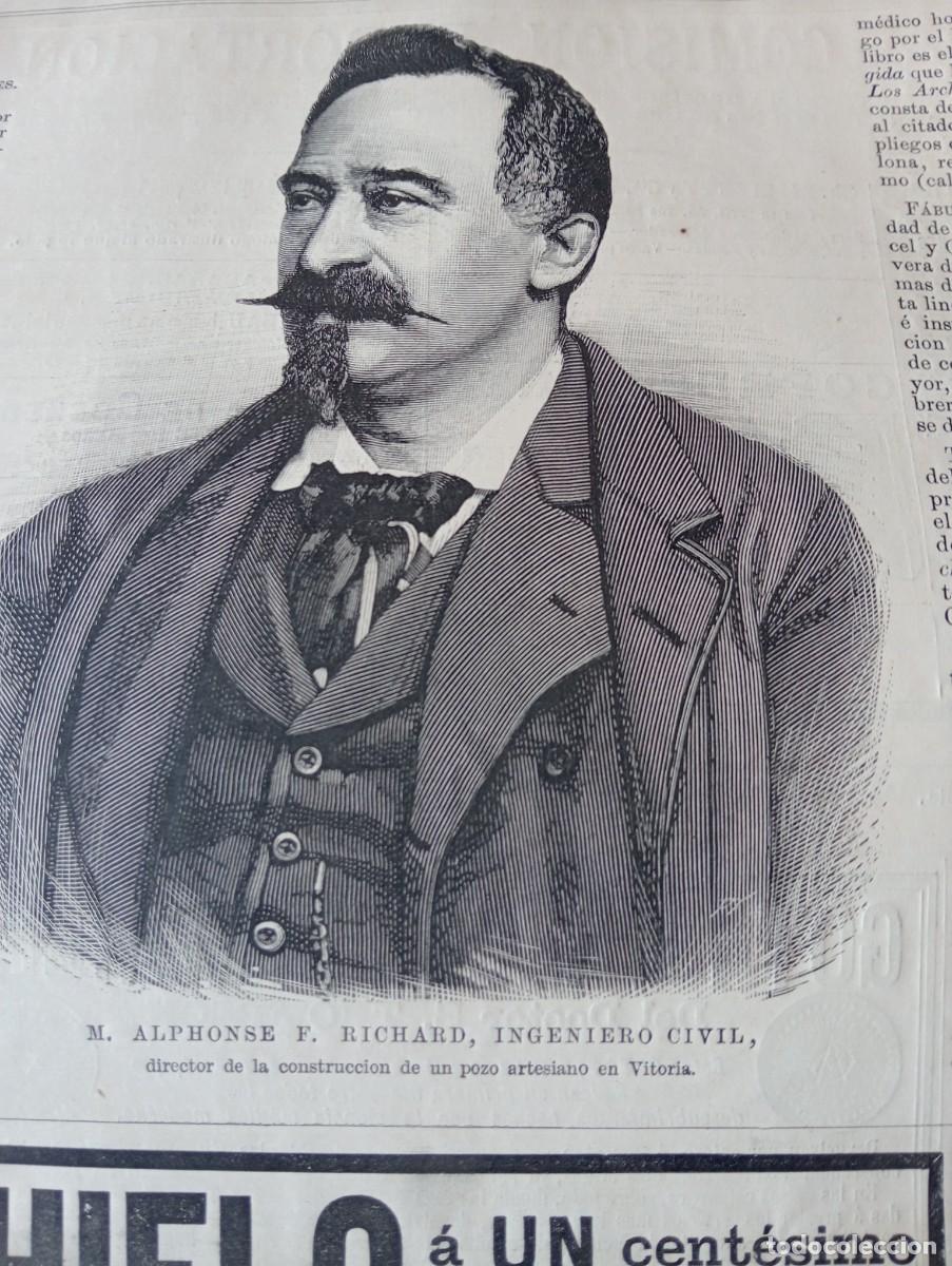 Coleccionismo de revistas y peri&oacute;dicos: REVISTA ENTERA A&Ntilde;O 1878 ALPHONSE RICHARD INGENIERO CIVIL DIRECTOR DEL POZO ARTESIANO DE VITORIA