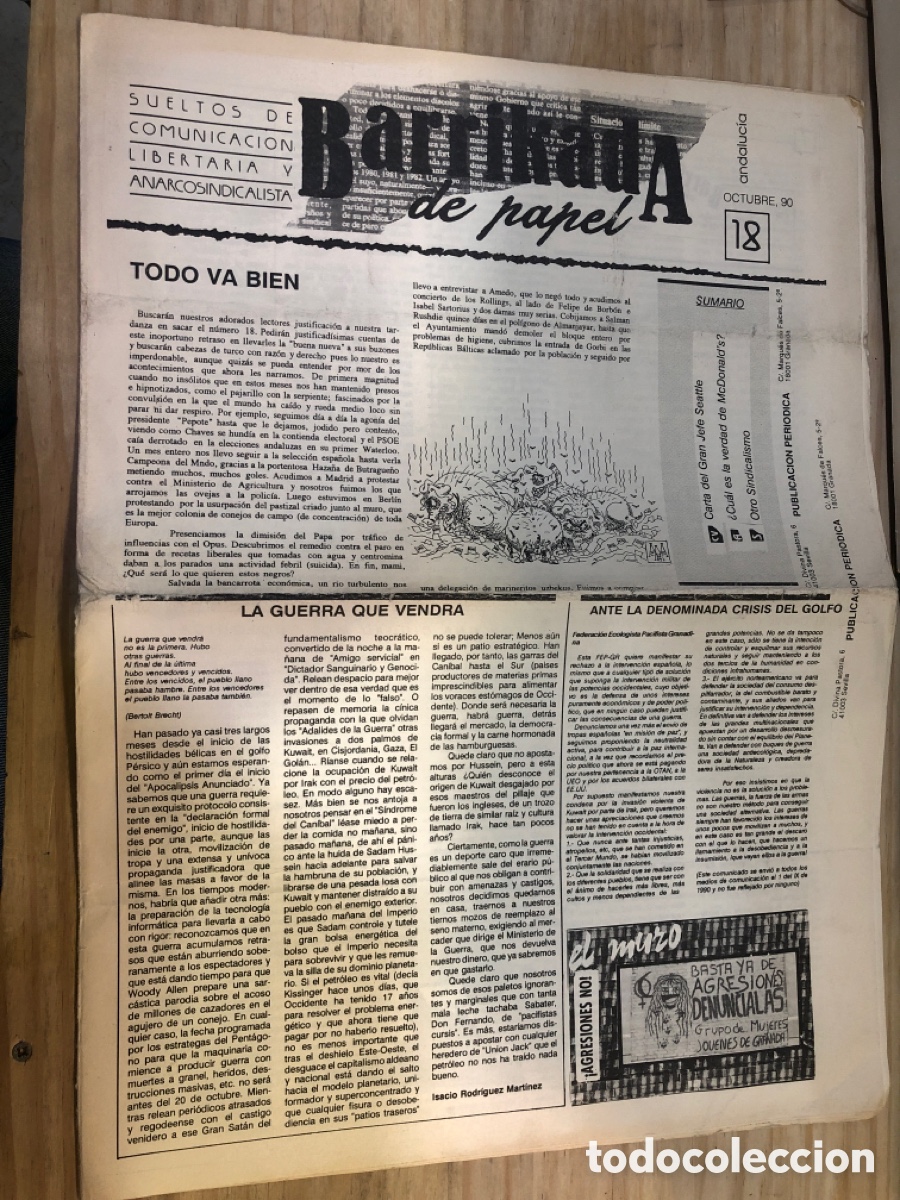 Sammeln von Zeitschriften und Zeitungen: Barrikada de papel. N&ordm;18