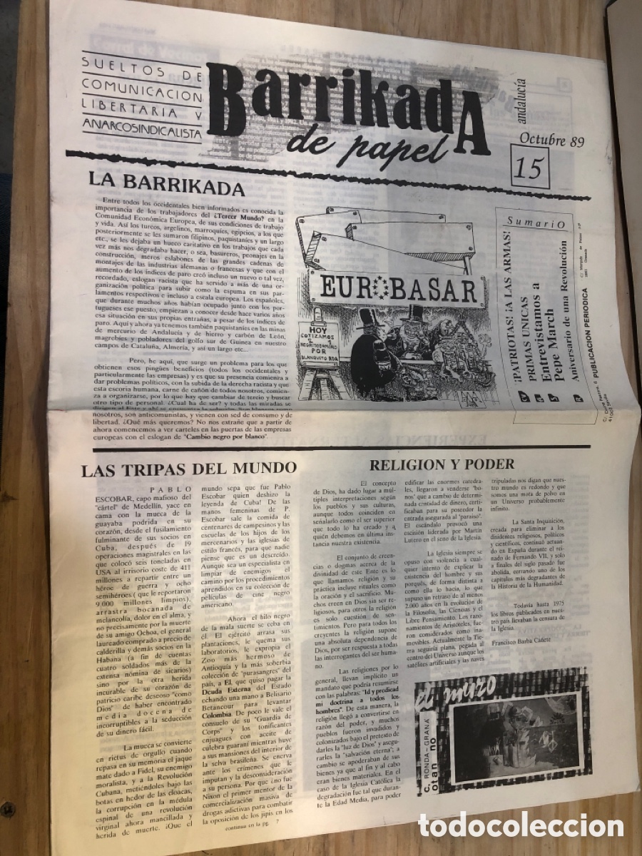 Sammeln von Zeitschriften und Zeitungen: Barrikada de papel, N&ordm;15