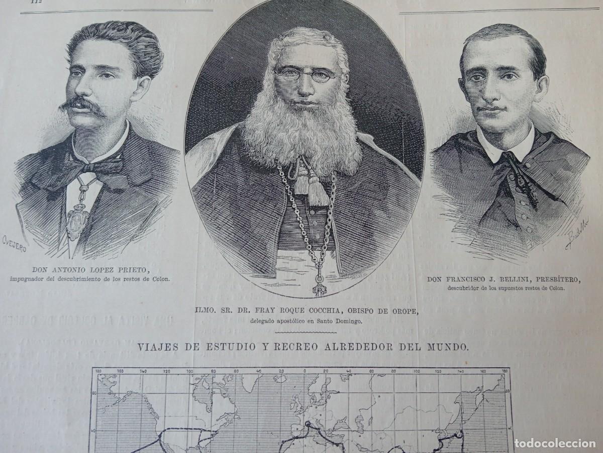 Coleccionismo de revistas y peri&oacute;dicos: REVISTA ENTERA A&Ntilde;O 1878 DESCUBRIDORES DE LOS SUPUESTOS RESTOS DE CRISTOBAL COLON EN SANTA DOMINGO