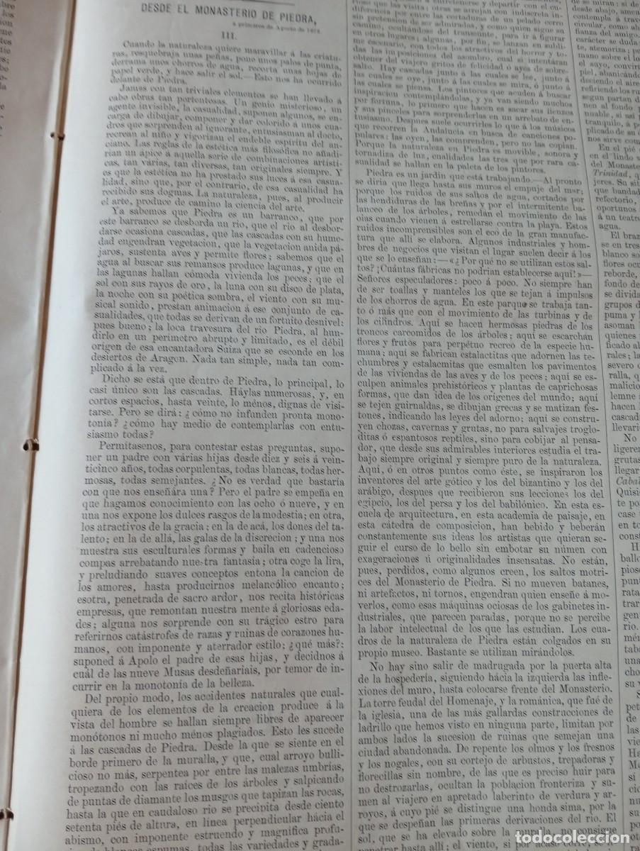 Coleccionismo de revistas y peri&oacute;dicos: REVISTA ENTERA A&Ntilde;O 1878 EXHUMACION DE LAS VICTIMAS DEL DOS 2 DE MAYO MONASTERIO DE PIEDRA
