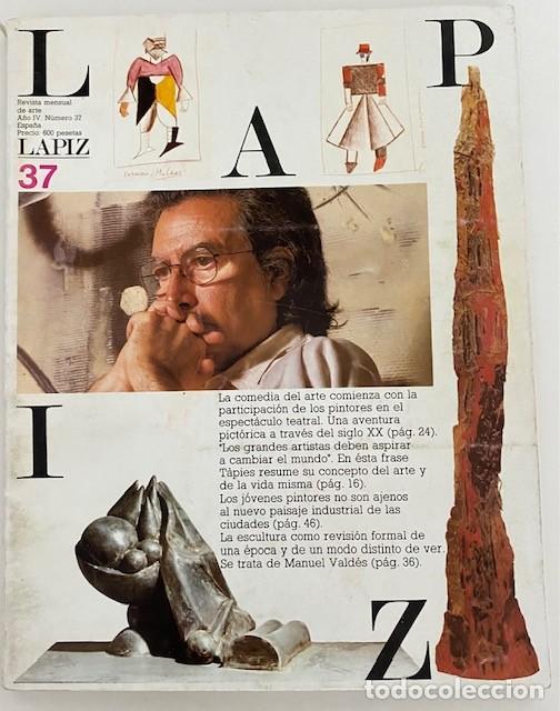 Coleccionismo de revistas y peri&oacute;dicos: L&aacute;piz n&ordm;37. Revista mensual de arte. Director: Jos&eacute; Alberto L&oacute;pez. Madrid, 1986.