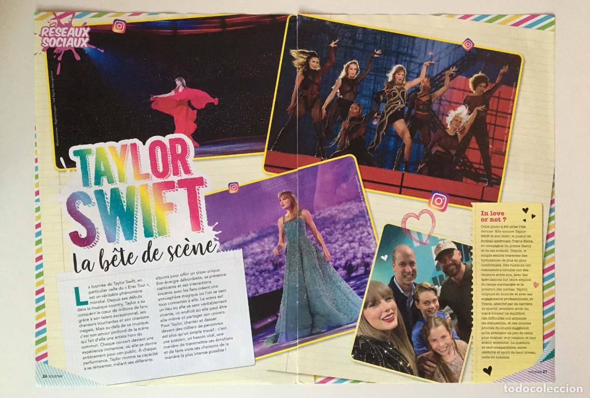 Coleccionismo de revistas y peri&oacute;dicos: Taylor Swift & Prince William Selfie Original Magazine Article Clipping A3 Spread - YouStar France