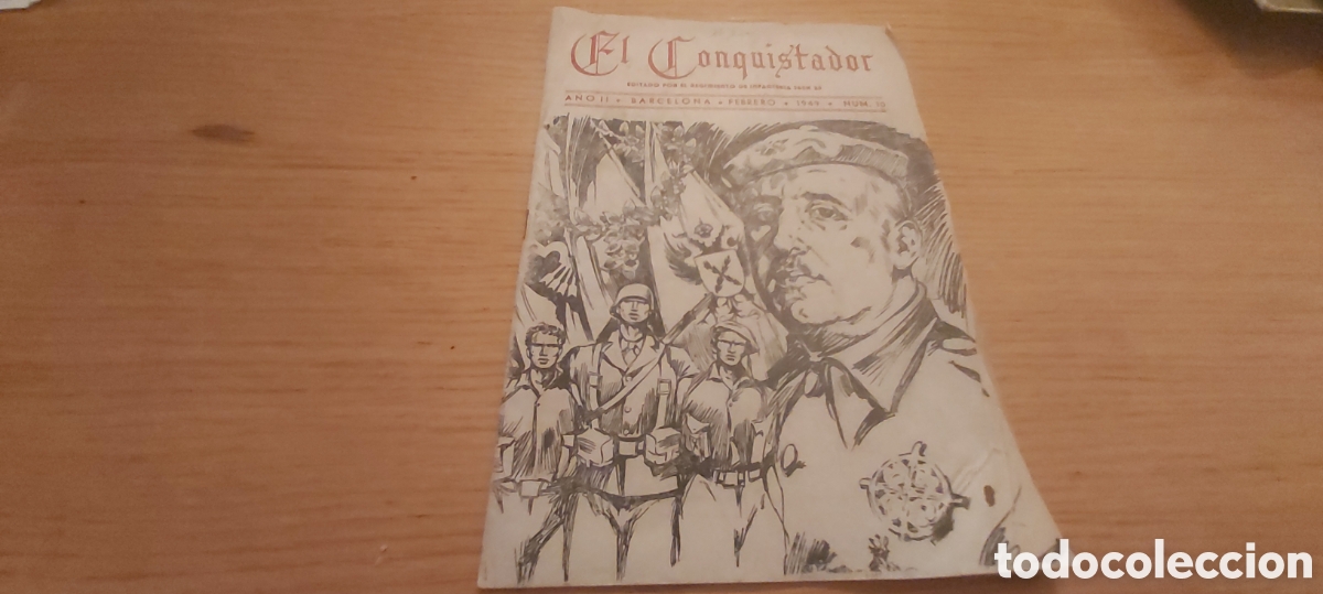 Coleccionismo de revistas y peri&oacute;dicos: RE VISTA EL CONQUISTADOR EDITADO PORL EL REGIMIENTO DE INFANTERIA JAEN 25. 1949. BARCELONA