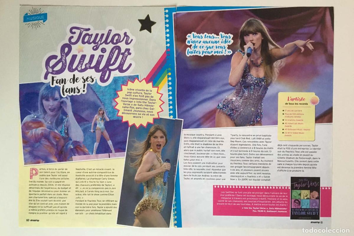 Coleccionismo de revistas y peri&oacute;dicos: Taylor Swift / Katy Perry Original French Magazine A3 Spreads Set - Dream'up France Music Clipping