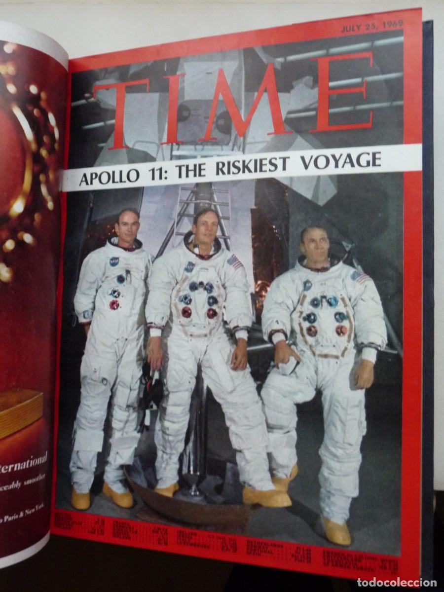 Sammeln von Zeitschriften und Zeitungen: TOMO ENCUADERNADO REVISTA TIME. A&Ntilde;O 1969 - III. HOMBRE EN LA LUNA.