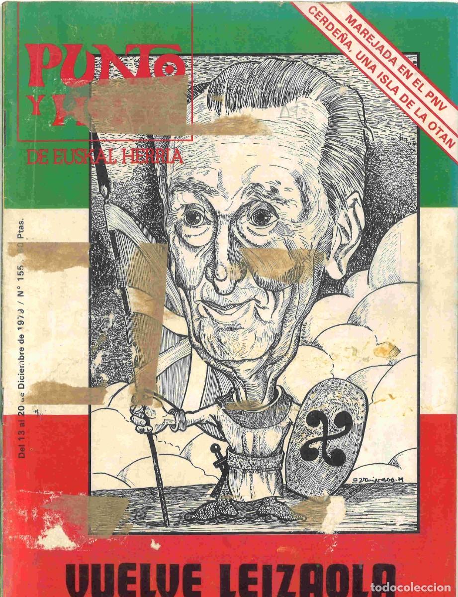 Coleccionismo de revistas y peri&oacute;dicos: Revista Punto y Hora de Euskal Herria. n&ordm; 155. Diciembre 1979
