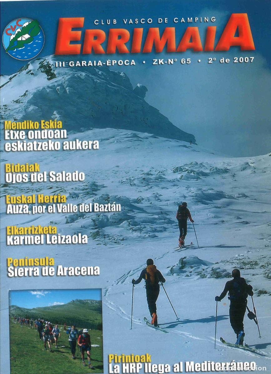 Coleccionismo de revistas y peri&oacute;dicos: Revista Errimaia. Club Vasco de Camping. n&ordm;65, 2&ordf; revista de 2007