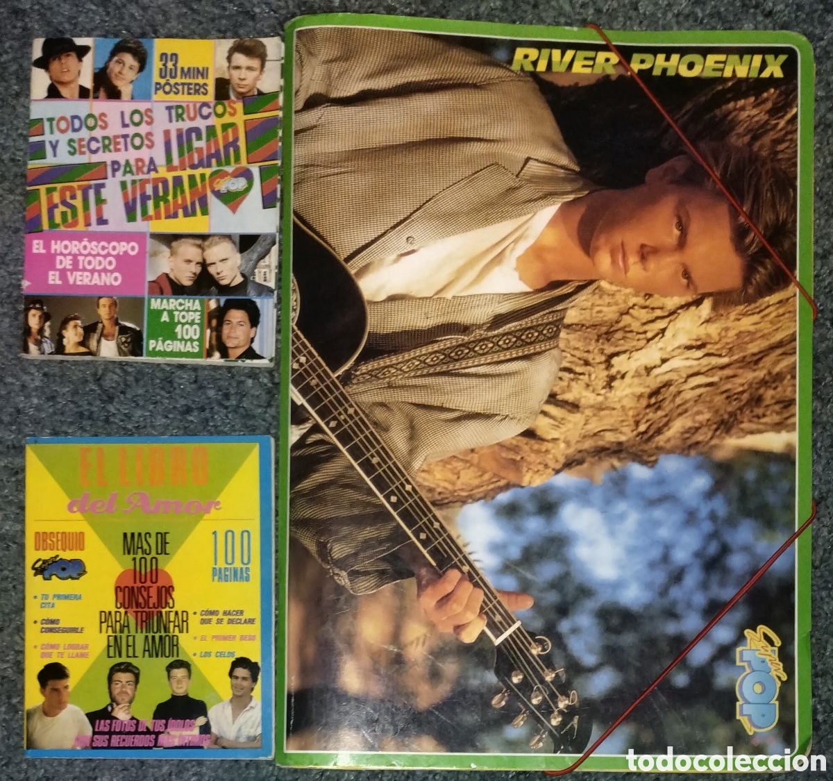 Sammeln von Zeitschriften und Zeitungen: LOTE vintage SUPER POP: 33 MINI P&Oacute;STERS + LIBRO DEL AMOR + CARPETA todo EN BUEN ESTADO