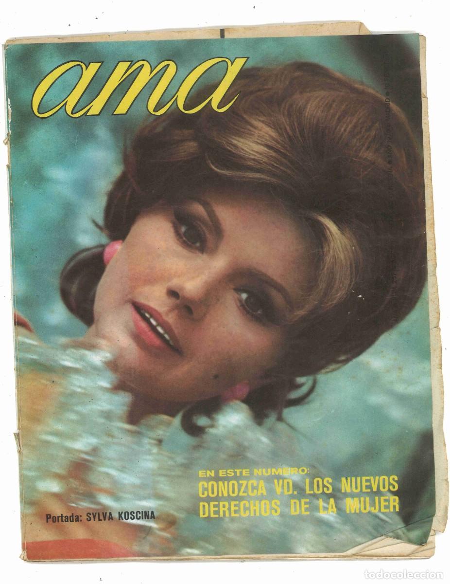 Coleccionismo de revistas y peri&oacute;dicos: Revista Ama. n&ordm; 257, agosto 1970. Portada: Sylva Koscina