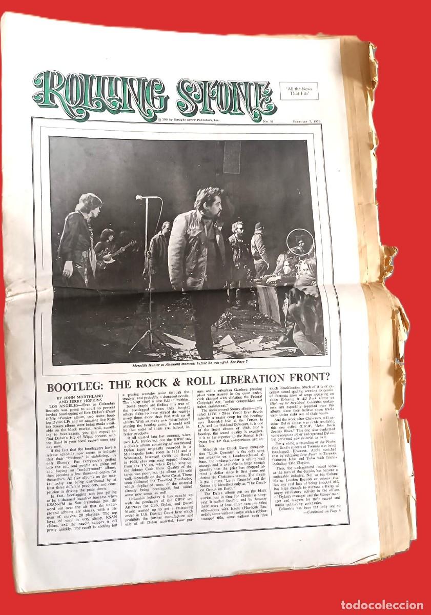 Sammeln von Zeitschriften und Zeitungen: A&ntilde;o 1970: N&ordm; 51 de la revista Rolling Stone. Lennon, Hendrix...