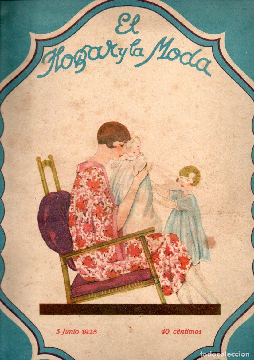 Coleccionismo de revistas y peri&oacute;dicos: EL HOGAR Y LA MODA, 5 JUNIO 1928 - HOJA CENTRAL EN COLOR