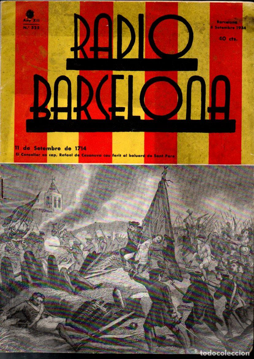 Coleccionismo de revistas y peri&oacute;dicos: RADIO BARCELONA SETEMBRE 1934 MONOGR&Agrave;FIC DIADA