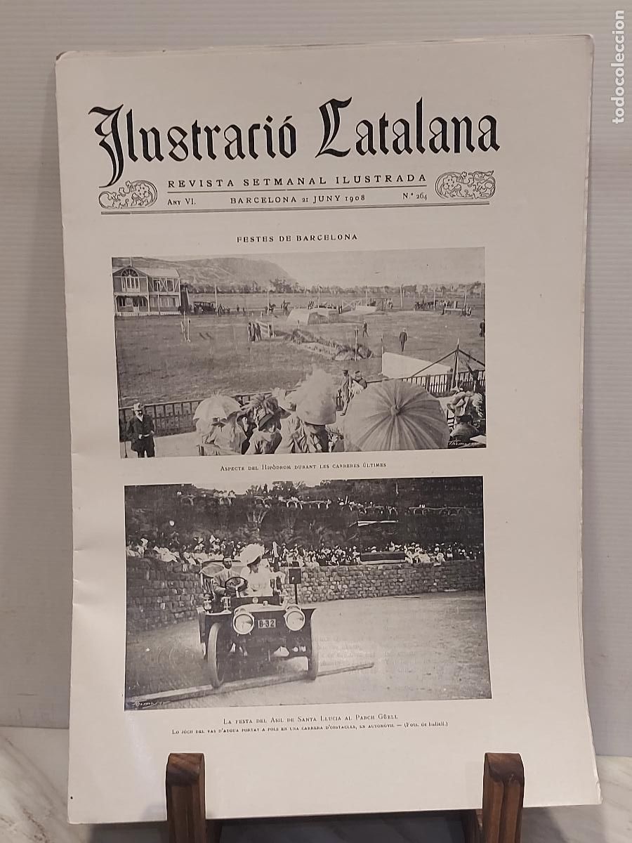 Collection Magazines and Newspapers: 1908 | ILUSTRACI&Oacute; CATALANA N.&ordm; 264 | FESTES DE BARCELONA | CENTENARI DEL REI JAUME I | MANRESA-BRUC
