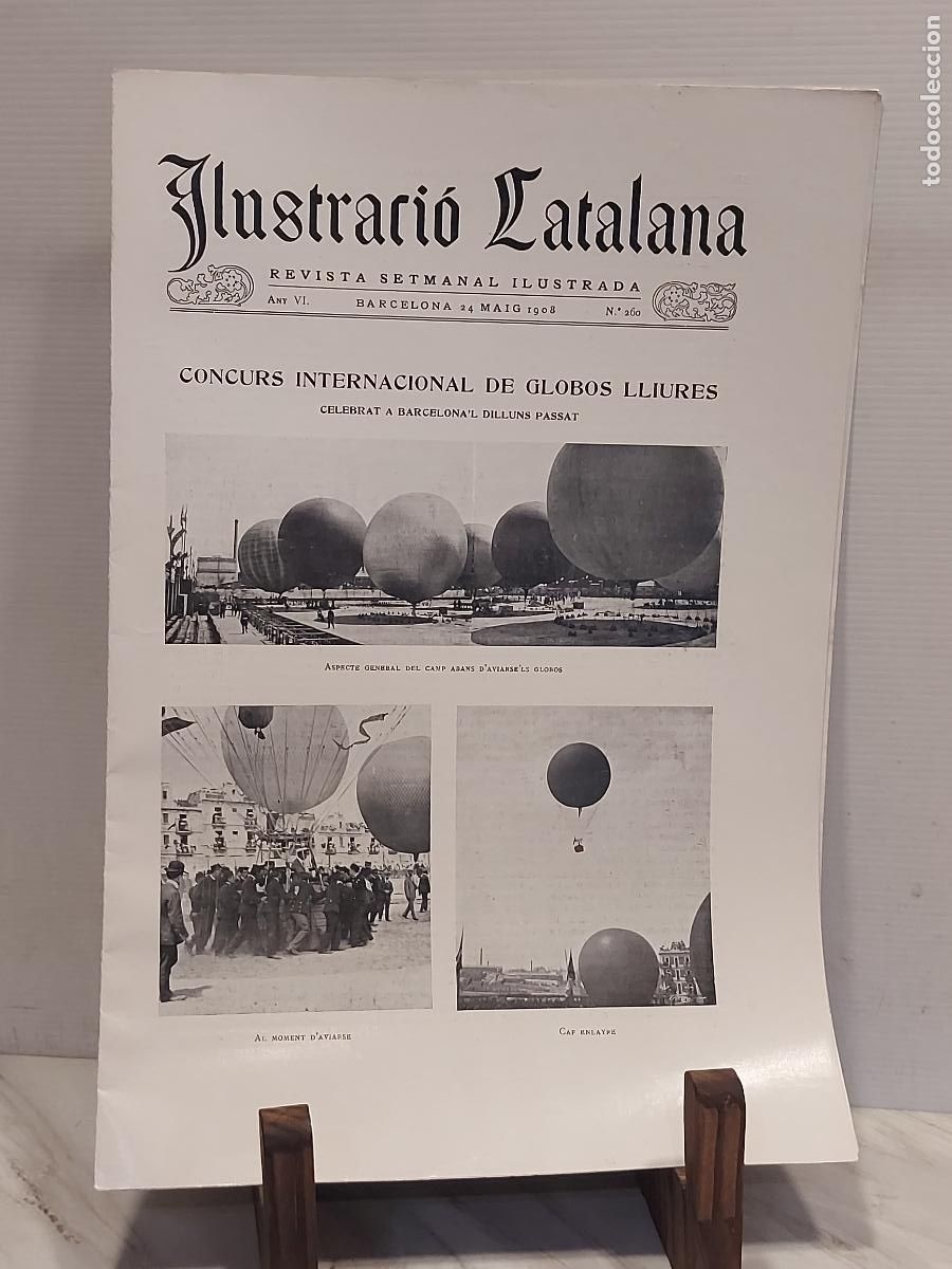 Collection Magazines and Newspapers: 1908 | ILUSTRACI&Oacute; CATALANA N.&ordm; 260 | CONCURS INTERNACIONAL DE GLOBOS LLIURES | BARCELONA