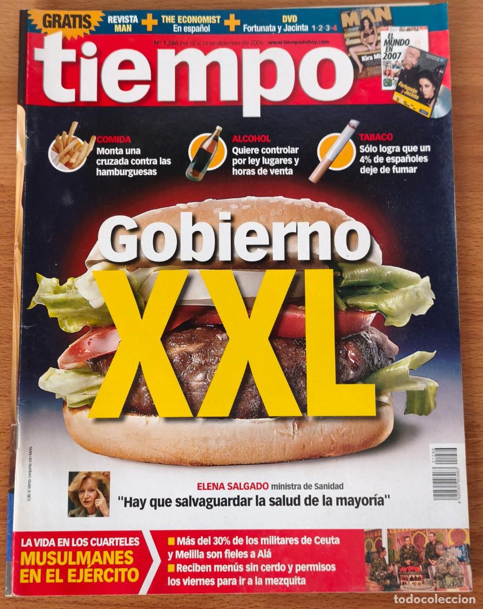 Coleccionismo de revistas y peri&oacute;dicos: Revista Tiempo - Gobierno XXL - N&ordm; 1286 - Diciembre 2006