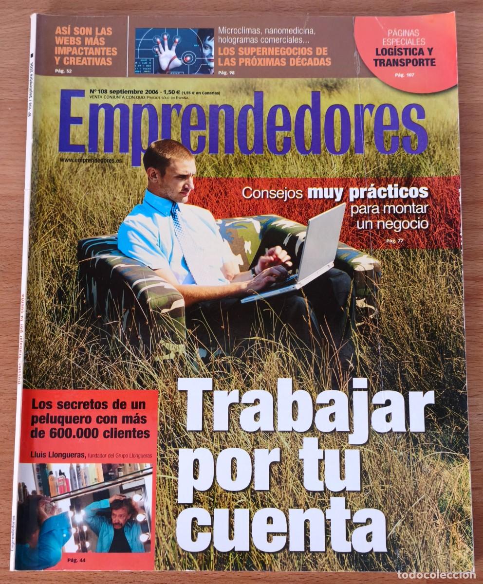 Coleccionismo de revistas y peri&oacute;dicos: Revista Emprendedores - Trabajar por tu cuenta - N&ordm; 108 - Septiembre 2006