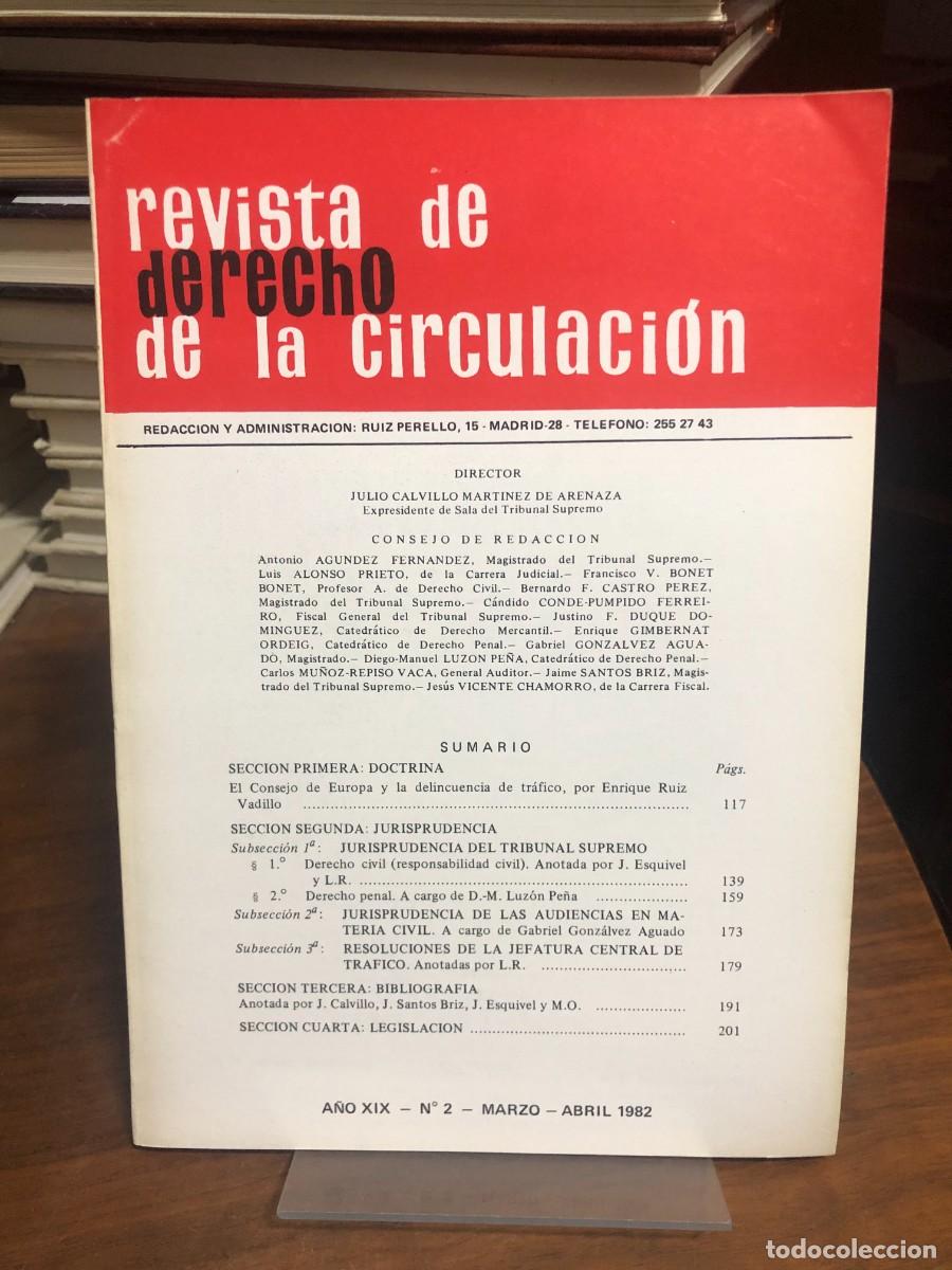 Colecionismo de Revistas e Jornais: Revista de Derecho de la Circulaci&oacute;n (A&ntilde;o XIX &ndash; N&ordm; 2)