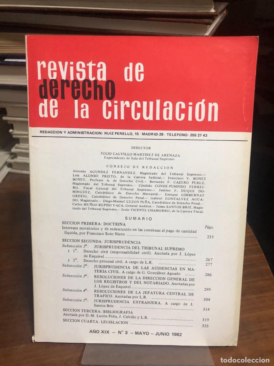 Colecionismo de Revistas e Jornais: Revista de Derecho de la Circulaci&oacute;n (A&ntilde;o XIX &ndash; N&ordm; 3)